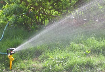 灌溉设备喷洒效果